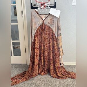 Kantha bae Paisley Kaftan Dress